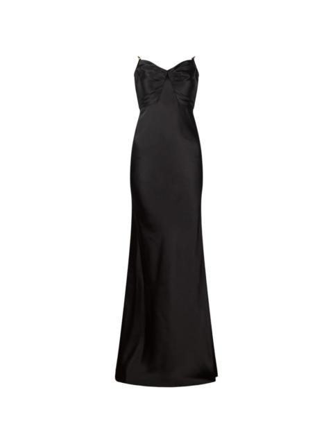 ELISABETTA FRANCHI twisted strap maxi dress