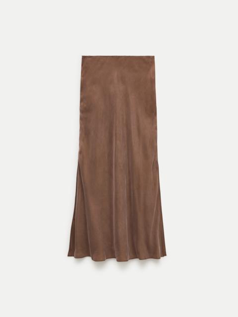 J.CREW Gwyneth column slip skirt in cupro blend