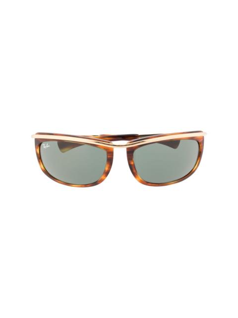 Ray-Ban Olympian oval frame sunglasses