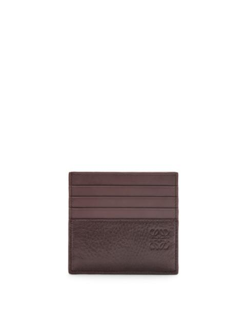 Open cardholder in deerskin