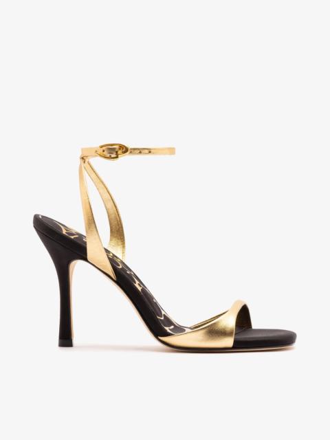 Larroudé Freya Sandal Gold Leather