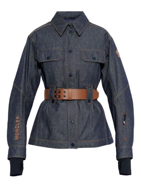 Moncler Grenoble belted denim jacket