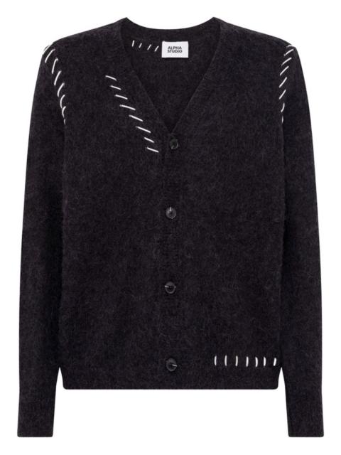 ALPHA INDUSTRIES stitched cardigan