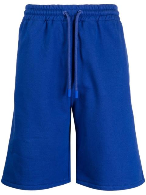 Stitch Diag cotton track shorts