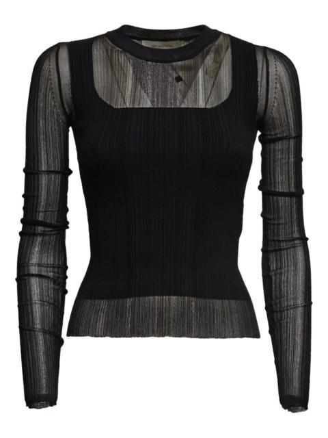 Sportmax long-sleeve ribbed knitwear