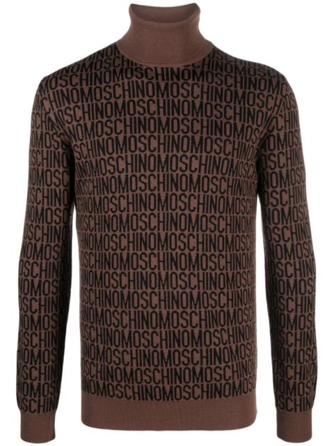 Moschino roll-neck virgin wool jumper