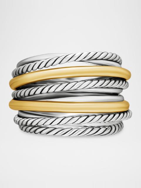 DAVID YURMAN DY Crossover Wide Ring with 18k Gold