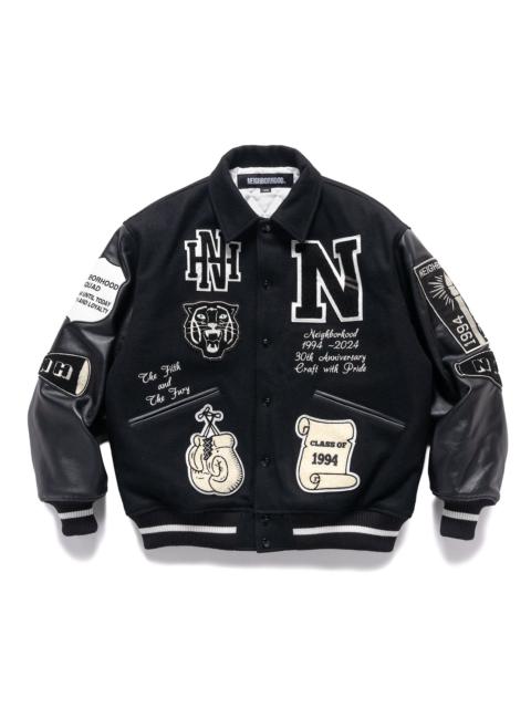 NEIGHBORHOOD Stadium Jacket Black/White