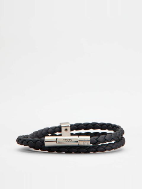 Tod's BRACELET IN LEATHER - BLUE