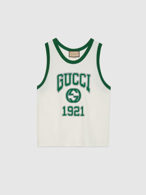 GUCCI Cotton jersey tank top