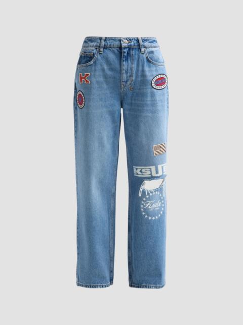 Ksubi Women's Garage Patches High-Rise Jeans - Denim