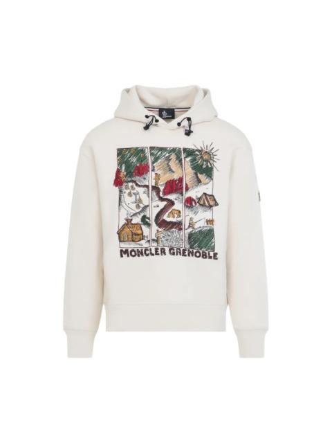Moncler Grenoble GRAPHIC-EMBROIDERED HOODIE