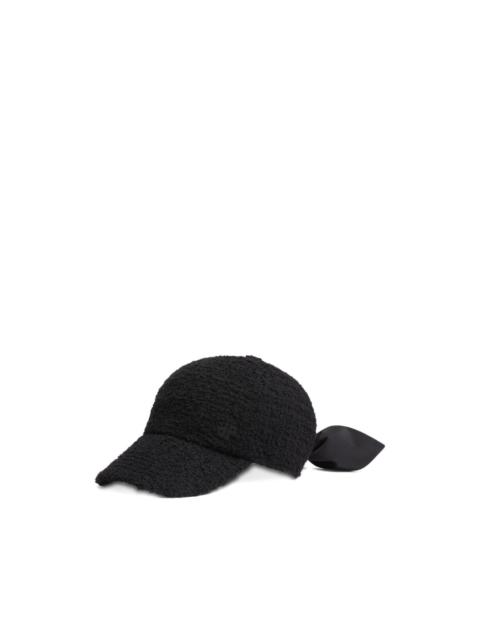 PATOU bow tweed baseball cap