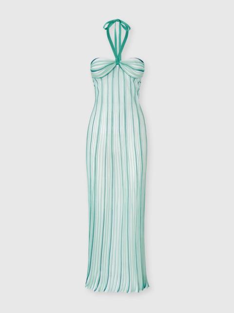Missoni Long cover-up dress in ribbed viscose