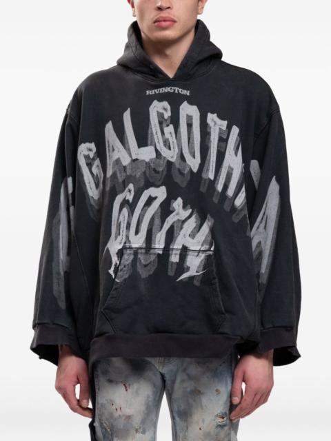 RRR123 graphic-print hoodie
