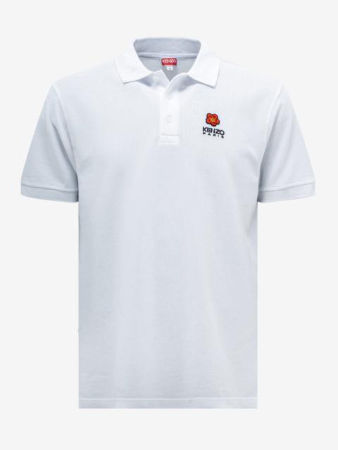 White 'Boke Flower' Crest Polo T-Shirt