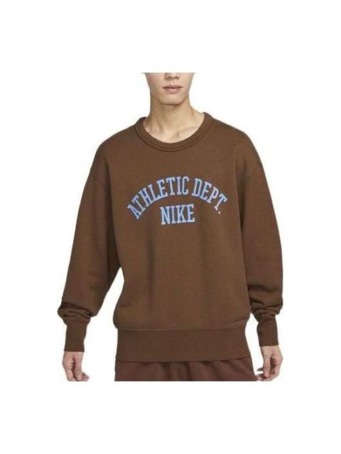 Nike Nike Sportswear Trend Fleece Retro Crew Sweatshirt 'Brown' DX0026-259