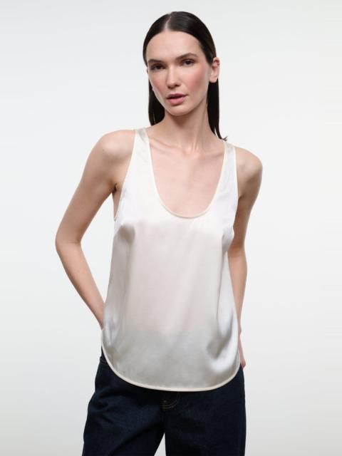 STAUD STAUD YVES SILK TANK IVORY