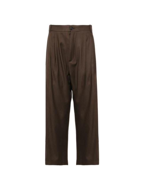 HED MAYNER pleated cropped trousers