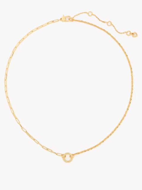 kate spade One In A Million Mixed Chain Necklace