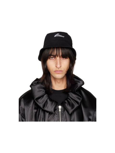 We11done Black Embroidered Bucket Hat
