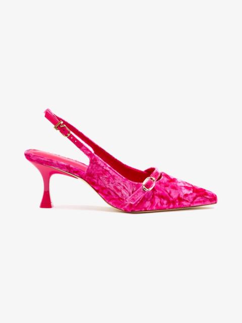 Larroudé Ines Pump In Pink Velvet