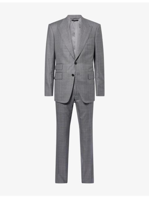 TOM FORD Shelton Check Single-Breasted Wool Suit