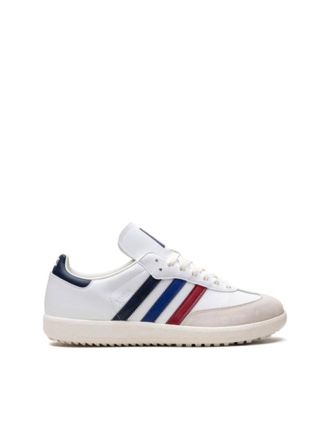 x Kith Samba "Red Blue Navy" golf shoes