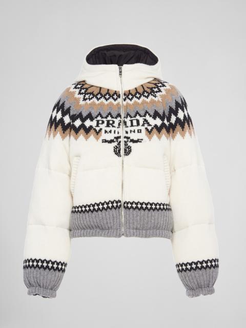 PRADA Wool and Cashmere Puffer Jacket