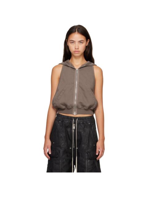 Rick Owens DRKSHDW Gray Tower Cyclops Sl Hoodie