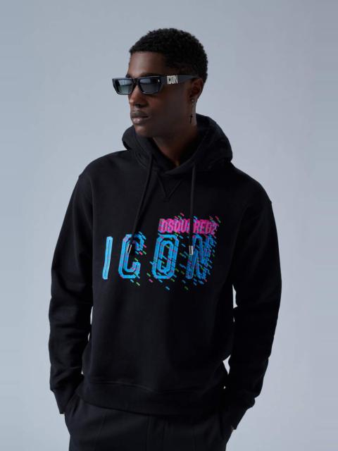 DSQUARED2 PIXELED ICON COOL HOODIE