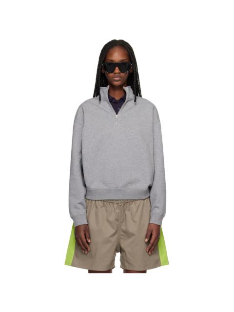 Canada Goose Gray Wander Quarter Zip Sweatshirt