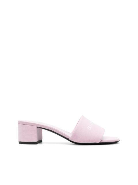 Givenchy logo-print canvas mules