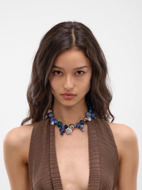 PANCONESI Blue Multi Stone Ascolto Necklace