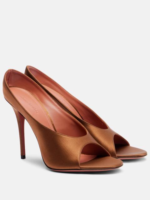 Amina Muaddi Anok 105 satin mules