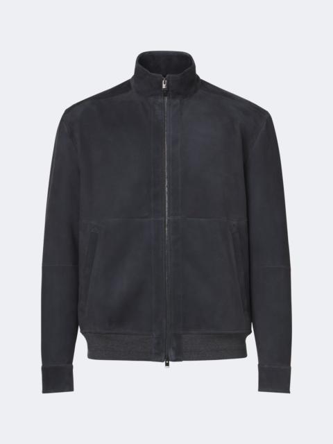 Canali Suede bomber jacket