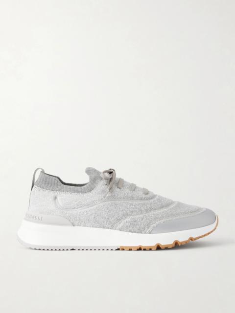 Brunello Cucinelli Stretch-Knit Sneakers