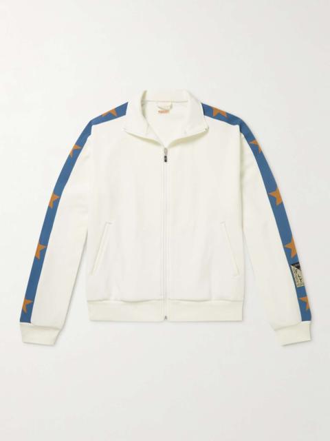 Webbing-Trimmed Jersey Track Jacket