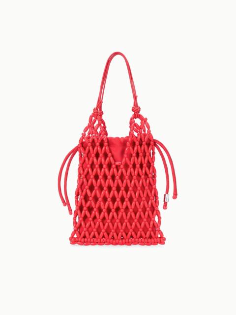 STAUD STAUD KARLA BAG RED ROSE
