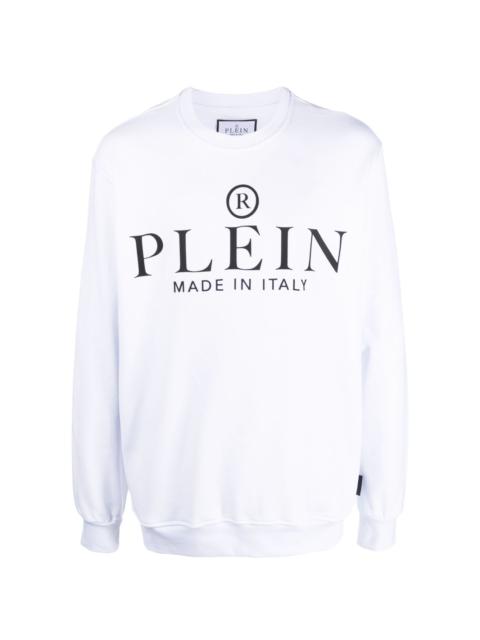 PHILIPP PLEIN logo-print cotton sweatshirt