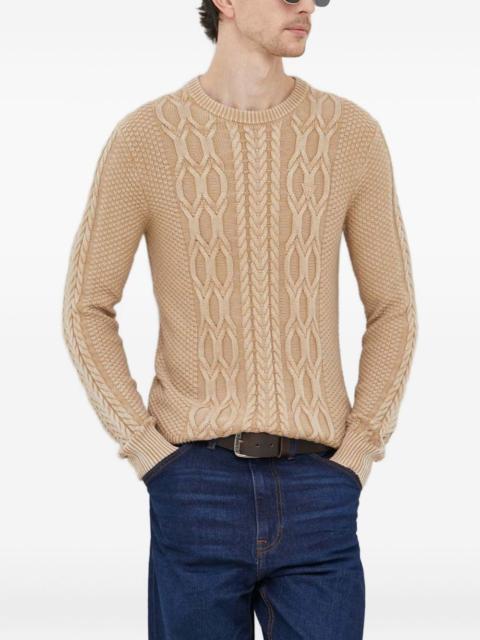 GUESS USA cable-knit jumper