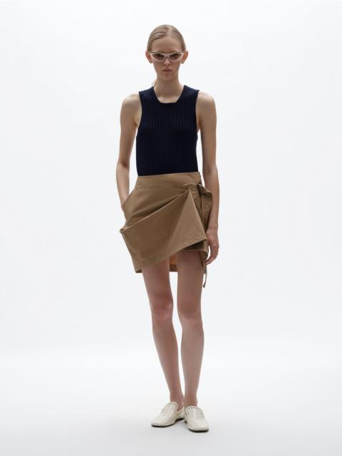 Bottega Veneta Compact Cotton Poplin Skirt