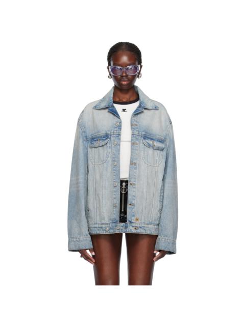 courrèges Blue Cocoon Denim Jacket