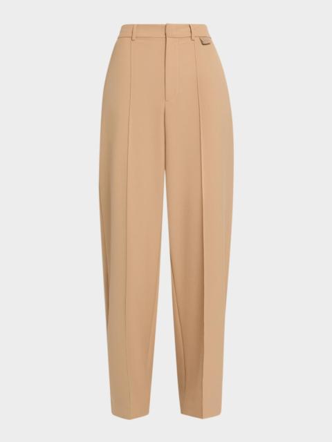 FABIANA FILIPPI Tapered Tech Fluid Wool Trousers