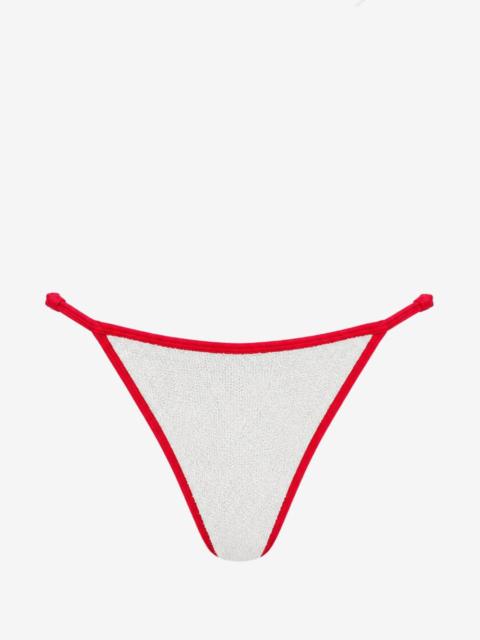 bond-eye Leighton crinkle-effect bikini