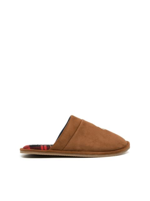 Polo Ralph Lauren logo-embroidered mule slippers