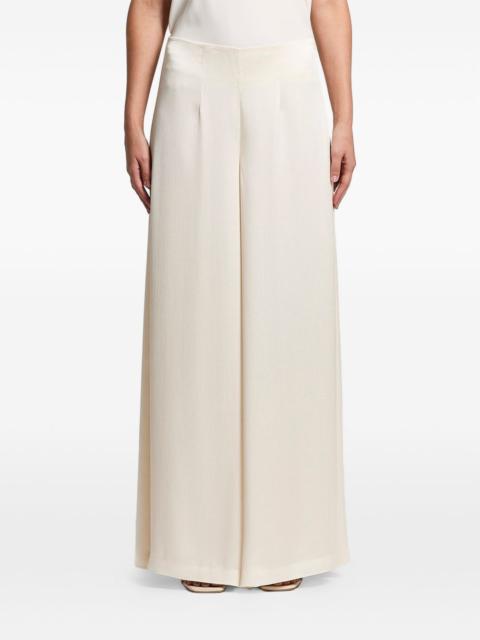 PESERICO satin crepon trousers