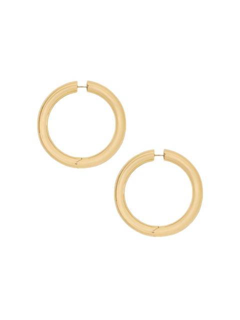 JENNIFER FISHER Baby Samira Hinged Hoop Earrings - Yellow Gold - 1.5in
