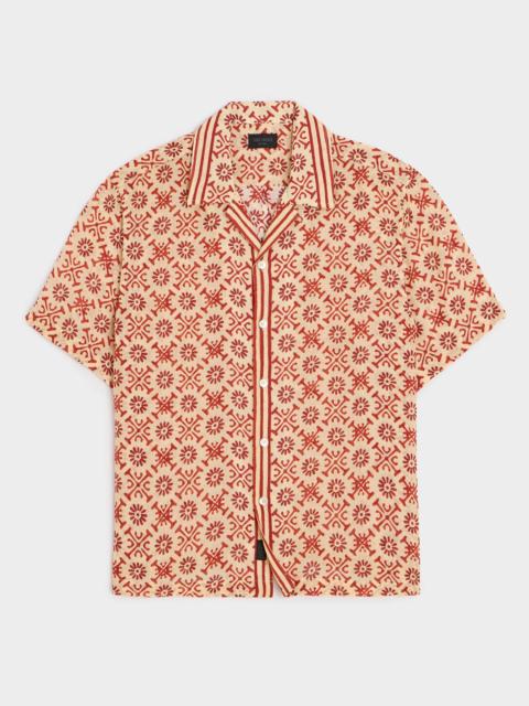 TODD SNYDER Embroidered Voile Capri Shirt