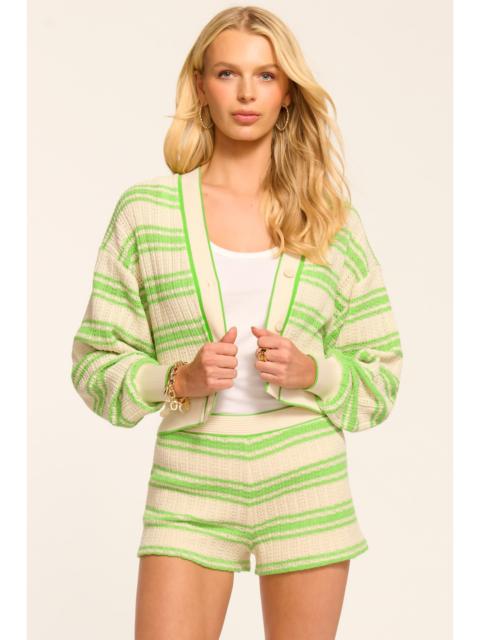 RAMY BROOK Olympia Striped Knit Mini Short